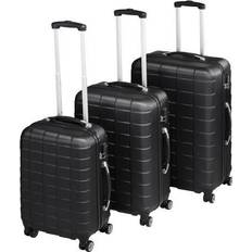 TSA-lås Koffertsett tectake Hard Shell Suitcase - Set of 3