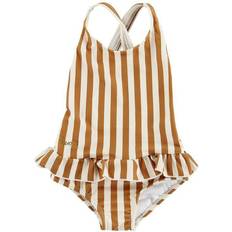 Liewood Amara Swimsuit Stripe - Mustard/Creme De La Creme (LW12669)