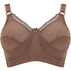 Miss Mary Cotton Dots Non-Wired Bra - Brown