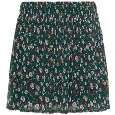 Grønne Skjørt Name It Kid's Pleated Floral Print Skirt - Green/Green Gables (13167254)