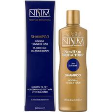 Fett hår Shampooer Nisim NewHair Biofoactor Shampoo Normal to Oily Hair 240ml
