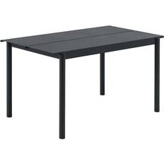 Schwarz Gartenesstische Muuto Linear 140x75cm