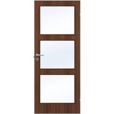 Swedoor Easy Nature GW3 Walnut Skyvedør Klarglass (82.5x194cm)