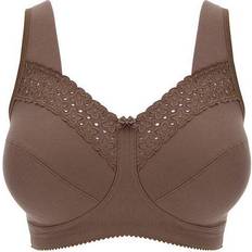 Miss Mary Broderie Anglais Non-Wired Bra - Brown