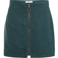 Grønne Skjørt Name It Faux Suede Mini Skirt - Green/Green Gables (13169190)