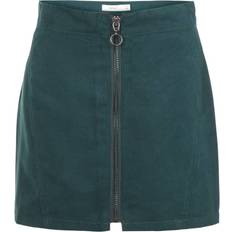 Glidelås Skjørt Name It Faux Suede Mini Skirt - Green/Green Gables (13169190)