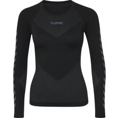 Damen - Trainingsbekleidung Basisschicht-Oberteile Hummel First Seamless Jersey L/S Women - Black