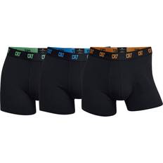 CR7 Men's Microfiber Blend 3-Pack trunks (Small) Black