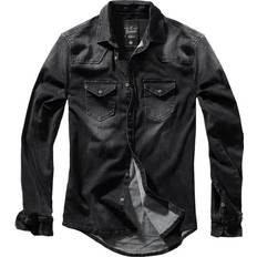 Jeansskjorter Brandit Riley Denim Shirt - Black