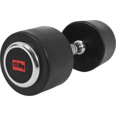 Gorilla Sports Premium Rubber Dumbbell 17.5kg