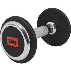 Gorilla Sports Premium Rubber Dumbbell 2.5kg