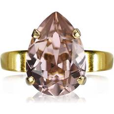 Rosa Ringer Caroline Svedbom Mini Drop Ring - Gold/Vintage Rose