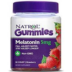 Vitamins & Supplements Natrol Melatonin Gummies Strawberry 5mg 90 pcs