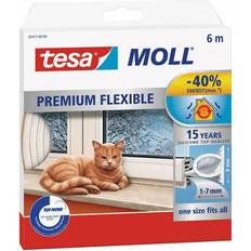 Tetningslister på salg TESA Tesamoll Premium Flexible White 6000x9mm