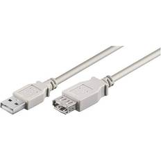 USB A-USB A - USB-kabel Kabler USB A - USB A M-F 2.0 0.6m