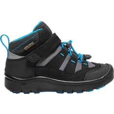 Keen Younger Kid's Hikeport Mid Hiking Boots - Black/Blue Jewel