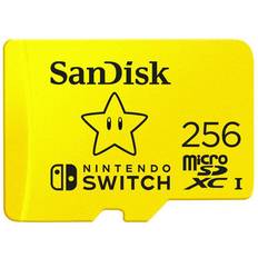256 GB Minnekort SanDisk Nintendo Switch microSDXC Class 10 UHS-I U3 V30 100/90MB/s 256GB