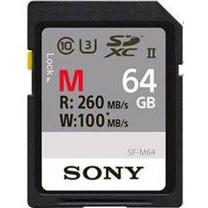 Minnekort Sony SF-M SDXC Class 10 UHS-II U3 260/100MB/s 64GB
