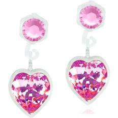 Blomdahl Pendant Heart Earrings - Silver/Light Rose