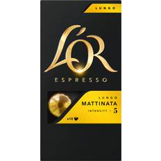 Kaffekapsel Kaffekapsler L'OR Espresso Lungo Mattinata 52g 10st