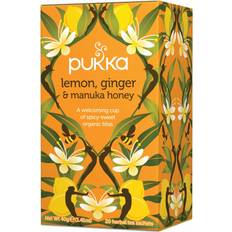 Koffeinfritt Te Pukka Lemon, Ginger & Manuka Honey 20st