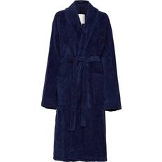 Lexington Nachtwäsche Lexington Hotel Velour Robe - Dress Blue