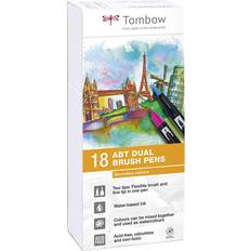 Tombow Hobbymateriale Tombow ABT Dual Brush Pen Secondary 18-pack