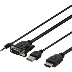 HDMI-VGA/3.5mm/USB A 1m