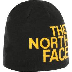 The North Face Reversible TNF Banner Beanie Unisex - TNF Black/TNF Yellow Logo