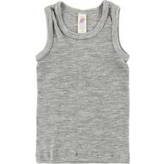 Wolle Tanktops ENGEL Natur Fine Rib Sleeveless Shirt - Light Grey Melange (708000)