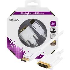 DisplayPort-kabler Deltaco DVI-D Single Link - DisplayPort 1m