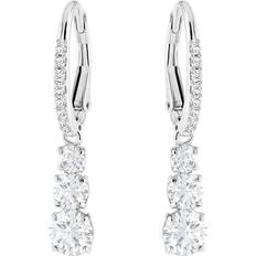 Damen Ohrringe Swarovski Attract Trilogy Pierced Earrings - Silver/Transparent