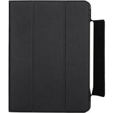 MacCase Premium Leather 2021 iPad Pro 12.9 5th Generation Folio Case with Magnetic Accessory System - Black