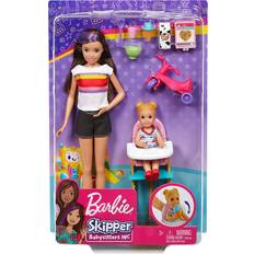 Barbie Skipper Babysitters Inc Feeding Toddler Doll GHV87