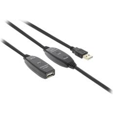 Valueline Active USB A-USB A M-F 2.0 30m