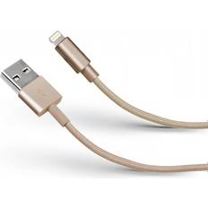 SBS Braided USB A-Lightning 1m