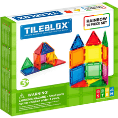 Billig Byggesett Magformers Tileblox Rainbow 14pcs