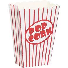 Popcornbegere Unique Party Popcorn Box Red/white 10-pack