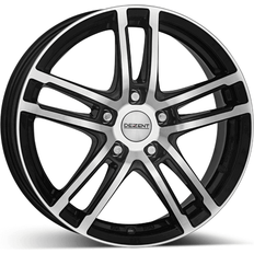 Dezent TZ dark Black Polished 6.5x17 5/100 ET39 CB57.1