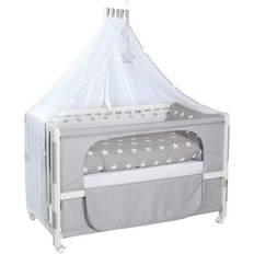 Grau Gitterbetten Roba Room Bed Little Stars 126x66cm