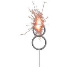 Folat Sparkler Number 8 Silver