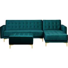 Braun Sofas Beliani Aberdeen Left-Hand Sofa 267cm 4-Sitzer