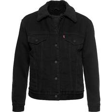 Sherpa denim jacket Levi's Ex-Boyfriend Sherpa Trucker Jacket - Forever Black