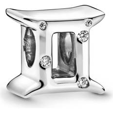 Women Charms & Pendants Pandora Sparkling Gemini Zodiac Charm - Silver/Transparent