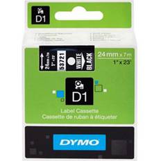 Merkemaskiner & Etiketter Dymo Label Cassette D1 Black on White 2.4cmx7m