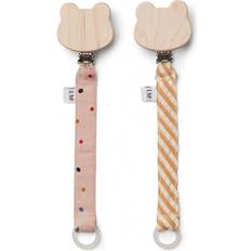 Liewood Sia Confetti Mix Pacifier Strap 2-pack
