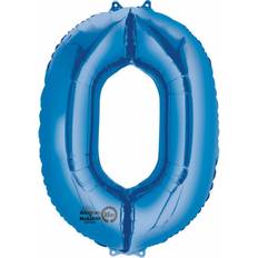 Amscan Foil Balloon SuperShape Number 0 Blue