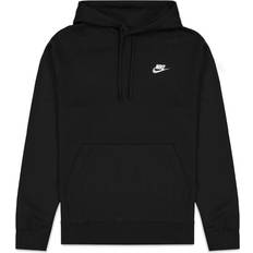 Nike Dame Overdeler Nike Sportswear Club Fleece Pullover Hoodie - Black/White