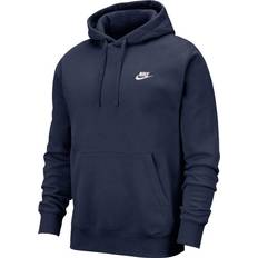 Unisex Oberteile Nike Sportswear Club Fleece Pullover Hoodie - Midnight Navy/Midnight Navy/White