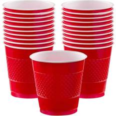 Amscan Plastic Cup Apple Red 50-pack
